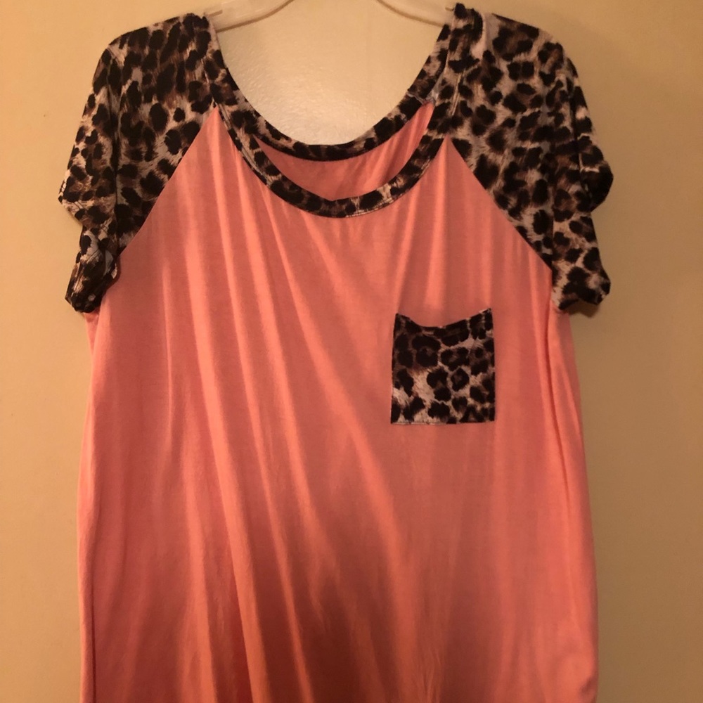 Cute Leopard Light Orange Shirt
